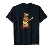 Load image into Gallery viewer, Funny shirts V-neck Tank top Hoodie sweatshirt usa uk au ca gifts for Cat gifts for cat lovers funny playing ukulele T shirt 1870151