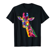 Load image into Gallery viewer, Funny shirts V-neck Tank top Hoodie sweatshirt usa uk au ca gifts for Giraffe Shirt : Colorful Mammal fauna Pop Art Style T-Shirts 1652261