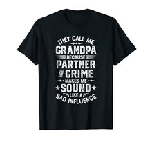 Load image into Gallery viewer, Funny shirts V-neck Tank top Hoodie sweatshirt usa uk au ca gifts for They Call Me Grandpa Partner In Crime T shirt Fathers Day 1905319
