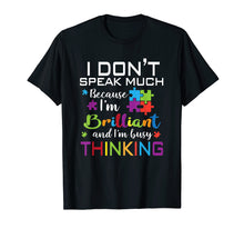 Load image into Gallery viewer, I Dont Speak Much Brilliant Autism Shirt For Kids Boy Girl