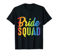 Load image into Gallery viewer, Funny shirts V-neck Tank top Hoodie sweatshirt usa uk au ca gifts for Bride Squad Shirt - LGBT Pride Rainbow Flag Bachelorette 2878945