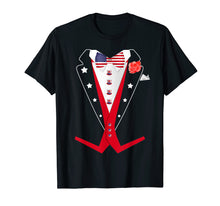 Load image into Gallery viewer, Funny shirts V-neck Tank top Hoodie sweatshirt usa uk au ca gifts for 4th of July Tuxedo TShirt American Patriotic Suit Boy Mens T-Shirt 1121624