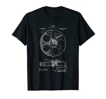 Load image into Gallery viewer, Funny shirts V-neck Tank top Hoodie sweatshirt usa uk au ca gifts for Retro Vintage Camera Filmmaker T-Shirt Film Reel Patent 2465376