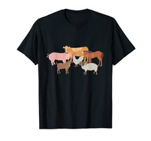Load image into Gallery viewer, Funny shirts V-neck Tank top Hoodie sweatshirt usa uk au ca gifts for Cute Farm Animals Cow Pig Chicken Horse Sheep and Goat Tee 432758