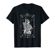 Load image into Gallery viewer, The Lovers Tarot Card Skull T-Shirt For Women And Men