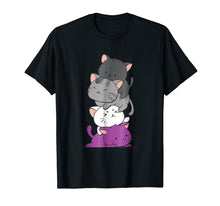 Load image into Gallery viewer, Funny shirts V-neck Tank top Hoodie sweatshirt usa uk au ca gifts for Kawaii Cat Pile Anime T-shirt - Asexual Pride Flag Kittens 1191277