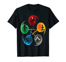 Load image into Gallery viewer, The Five Elements Of Qigong, Tai Chi tshirt Design. 785012
