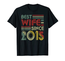 Load image into Gallery viewer, Funny shirts V-neck Tank top Hoodie sweatshirt usa uk au ca gifts for 4th Wedding Anniversary Gifts Best Wife Since 2015 555188
