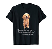 Load image into Gallery viewer, First We Steal Your Heart, Graphic Golden Retriever Shirts