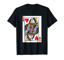 Load image into Gallery viewer, Valentines Day Gifts - Queen Of Hearts Cards Couple T Shirt