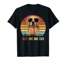 Load image into Gallery viewer, Mens Best Dog Dad Ever Golden Retriever Tshirt Father's Day Gifts 127868