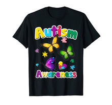 Load image into Gallery viewer, Funny shirts V-neck Tank top Hoodie sweatshirt usa uk au ca gifts for Autism Awareness T-Shirt Butterfly Puzzle Pieces Gift 2395148