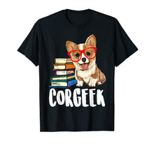 Load image into Gallery viewer, Funny shirts V-neck Tank top Hoodie sweatshirt usa uk au ca gifts for Corgeek Reading Book Tshirt Funny Corgi Dog Lover Gifts 1069697
