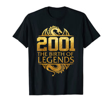 Load image into Gallery viewer, Funny shirts V-neck Tank top Hoodie sweatshirt usa uk au ca gifts for 2001 The Birth Of Legends Gift For 18 Yrs Years Old 18th 2941256