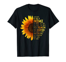 Load image into Gallery viewer, I Was Born To Be A Mimi Family T Shirt Mother's Day Gifts