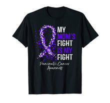 Load image into Gallery viewer, Funny shirts V-neck Tank top Hoodie sweatshirt usa uk au ca gifts for My Mom's Fight Is My Fight Pancreatic Cancer Awareness Gifts T-Shirt 1739472