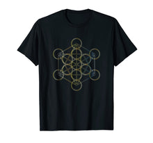 Load image into Gallery viewer, Metatron's Cube t-shirt. Sacred Geometry Metatron Cube shirt 1335532