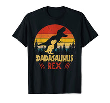 Load image into Gallery viewer, Dadasaurus Rex Tshirt Funny Dinosaur Fathers Day Shirt Gift 167736