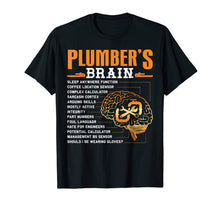 Load image into Gallery viewer, Funny shirts V-neck Tank top Hoodie sweatshirt usa uk au ca gifts for Funny Plumber Gifts - Plumber's Brain T-Shirt 2668425
