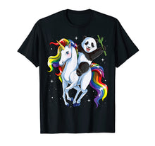 Load image into Gallery viewer, Funny shirts V-neck Tank top Hoodie sweatshirt usa uk au ca gifts for Panda Shirts for Girls Riding Unicorn Pandicorn Women Gifts 510583