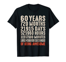 Load image into Gallery viewer, Funny shirts V-neck Tank top Hoodie sweatshirt usa uk au ca gifts for 60 Years Old 60th Birthday Vintage Retro T Shirt 720 Months 1428598