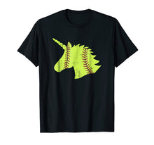 Load image into Gallery viewer, Funny shirts V-neck Tank top Hoodie sweatshirt usa uk au ca gifts for DISTRESSED UNICORN SOFTBALL SHIRT 564299