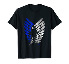Load image into Gallery viewer, Funny shirts V-neck Tank top Hoodie sweatshirt usa uk au ca gifts for Shingeki no Kyojin - Exploration logo with Levi shadow shirt 1334140