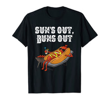 Load image into Gallery viewer, Suns Out Buns Out T-Shirt Funny Hot Dog Tee Food Lover Gift