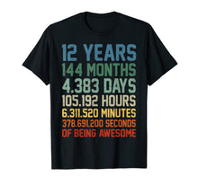 Load image into Gallery viewer, Vintage 12th Birthday Shirt Gift 12 Years Old Being Awesome