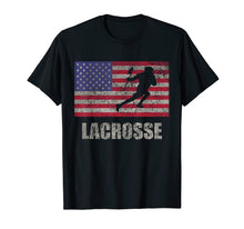 Load image into Gallery viewer, Funny shirts V-neck Tank top Hoodie sweatshirt usa uk au ca gifts for Lacrosse American Flag T-Shirt USA Flag Fan Vintage Retro 1878423