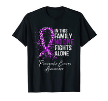 Load image into Gallery viewer, Funny shirts V-neck Tank top Hoodie sweatshirt usa uk au ca gifts for In This Family No One Fights Alone Shirt Pancreatic Cancer 654956