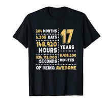 Load image into Gallery viewer, Funny shirts V-neck Tank top Hoodie sweatshirt usa uk au ca gifts for 17th Birthday Gift T Shirt B-Day 17 Years Old Being Awesome 2273429
