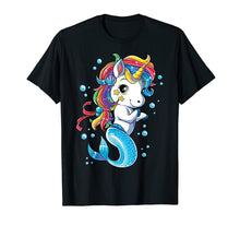 Load image into Gallery viewer, Funny shirts V-neck Tank top Hoodie sweatshirt usa uk au ca gifts for Unicorn Mermaid Mermicorn T Shirt Girls Kids Rainbow Gifts 410727