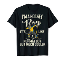 Load image into Gallery viewer, Hockey Boy Gifts Funny Dabbing Player Shirt Boys Kids Bzr