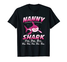 Load image into Gallery viewer, Funny shirts V-neck Tank top Hoodie sweatshirt usa uk au ca gifts for Nanny Shark Doo Doo Doo T-Shirt 1590678