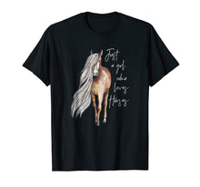 Load image into Gallery viewer, Funny shirts V-neck Tank top Hoodie sweatshirt usa uk au ca gifts for Just a Girl Who Loves Horses T-shirt 324215