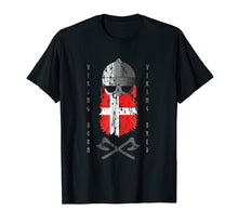 Load image into Gallery viewer, Funny shirts V-neck Tank top Hoodie sweatshirt usa uk au ca gifts for Mens Danish Viking T-Shirt Warrior from Denmark I Helmet and Axe 850295