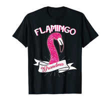 Load image into Gallery viewer, Pink Flamingo Grandma Tee Grandmothers Nana T-Shirt Gifts
