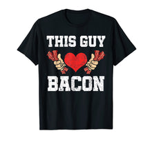Load image into Gallery viewer, Funny shirts V-neck Tank top Hoodie sweatshirt usa uk au ca gifts for This Guy Loves Bacon T-Shirt Heart Bacon Strips Lover Gift 243720