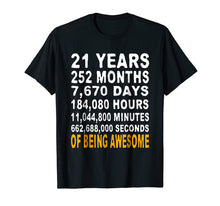 Load image into Gallery viewer, Funny shirts V-neck Tank top Hoodie sweatshirt usa uk au ca gifts for 21st Birthday Gifts T Shirt 21 Years Old Being Awesome Tee 425748