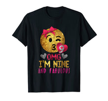 Load image into Gallery viewer, Funny shirts V-neck Tank top Hoodie sweatshirt usa uk au ca gifts for 9th Birthday Shirt For Girls - OMG! I'm Nine and Fabulous 2559376