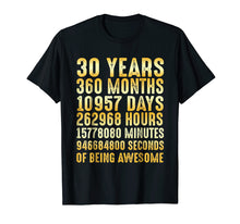 Load image into Gallery viewer, Funny shirts V-neck Tank top Hoodie sweatshirt usa uk au ca gifts for 30 Years Old 30th Birthday Gold Vintage T Shirt 360 Months 1680798