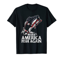 Load image into Gallery viewer, Funny shirts V-neck Tank top Hoodie sweatshirt usa uk au ca gifts for MAKE AMERICA FISH AGAIN funny American pride t-shirt gift 1980284
