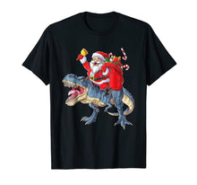 Load image into Gallery viewer, Funny shirts V-neck Tank top Hoodie sweatshirt usa uk au ca gifts for Dinosaur Christmas Shirt Boys Santa T rex Kids Xmas Gifts 1912765