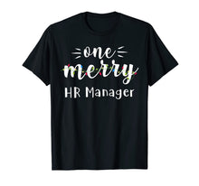 Load image into Gallery viewer, One Merry HR Manager Job Xmas Lights Christmas Gifts T-Shirt
