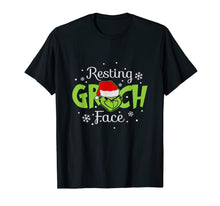 Load image into Gallery viewer, Funny shirts V-neck Tank top Hoodie sweatshirt usa uk au ca gifts for funny Tee Resting Grinch-Face T-Shirt 57698