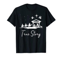 Load image into Gallery viewer, Funny shirts V-neck Tank top Hoodie sweatshirt usa uk au ca gifts for Christmas Nativity Shirt True Story Nativity Scene Gifts T-Shirt 934574