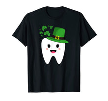 Load image into Gallery viewer, Cute Tooth With Hat Dental Assistant Gifts St Patricks day T-Shirt-261838