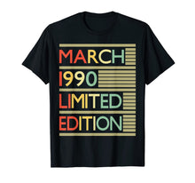Load image into Gallery viewer, 30 Years Old Shirt 30th Birthday Gifts Women Men March 1990 T-Shirt-73700