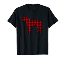 Load image into Gallery viewer, Mastiff Christmas Decor Red Plaid Buffalo Dog Gifts Family T-Shirt-1503139